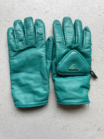 Prada by Raf Simons FW21 Nappa Leather Pocket Gloves