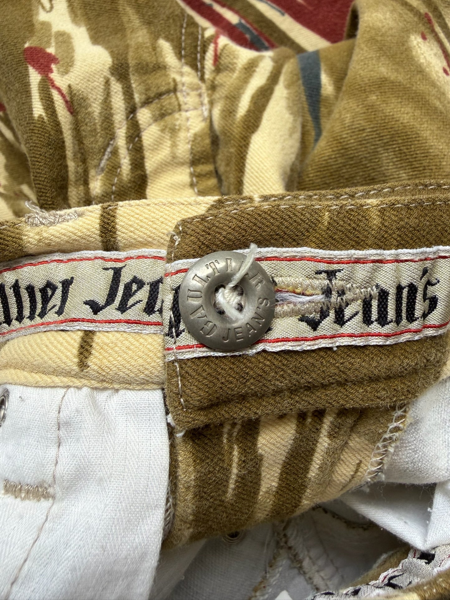 Jean Paul Gaultier AW98 Vampire Blood Drip Denim (36)