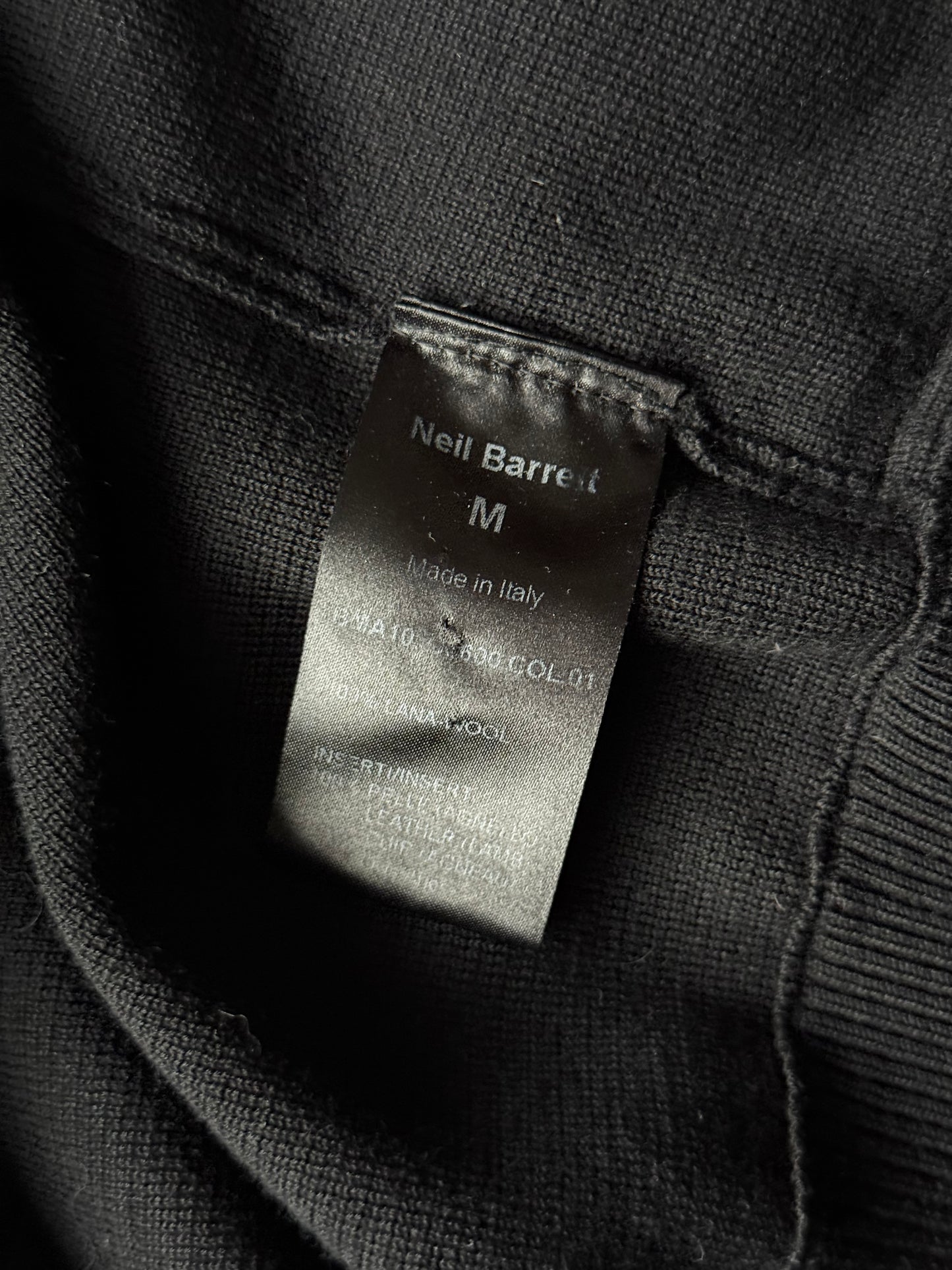 Neil Barrett Black Dual Function Zip Jacket (M)