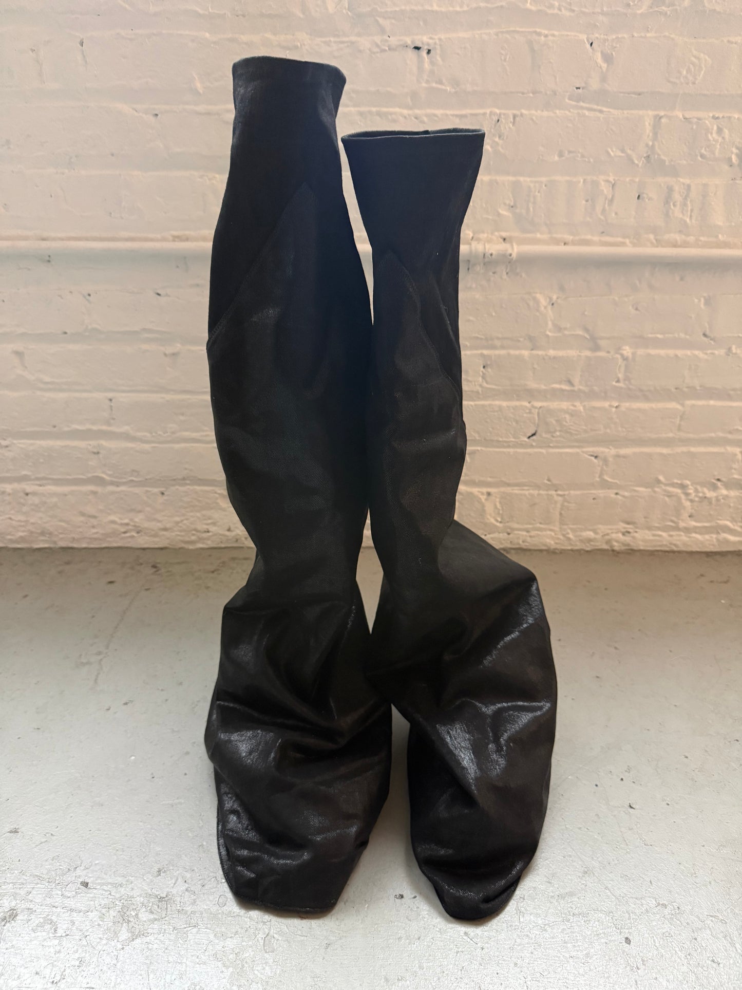 Rick Owens DRKSHDW LIDO Black Fetish Sneakers (44)
