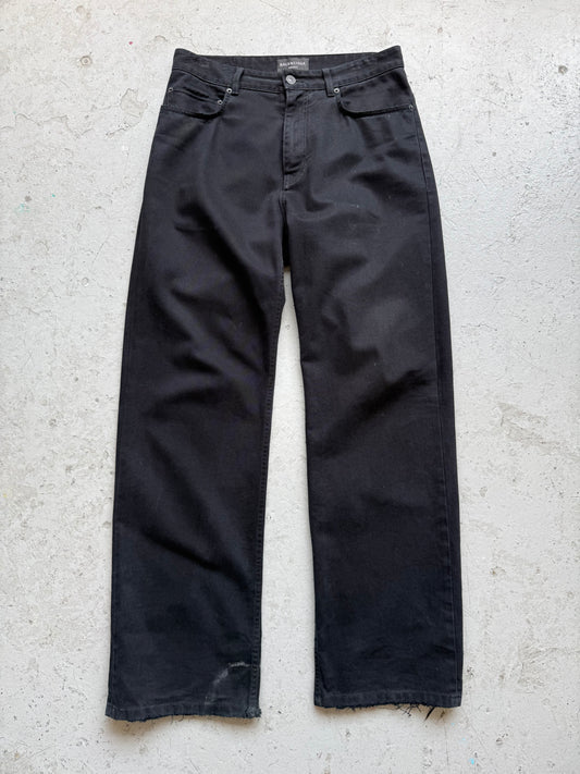 Balenciaga Black Straight Leg Denim (M)