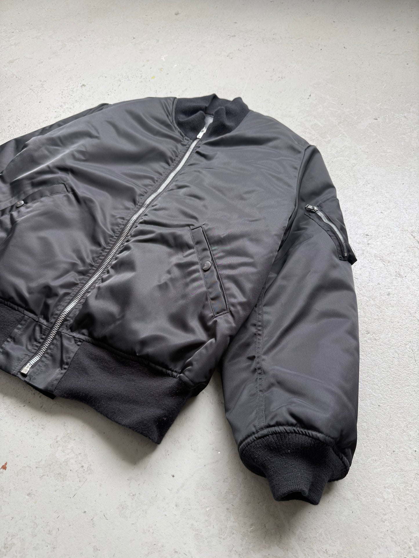 Rick Owens DRKSHDW FW25 Black Tankers Bomber Jacket (XXL)