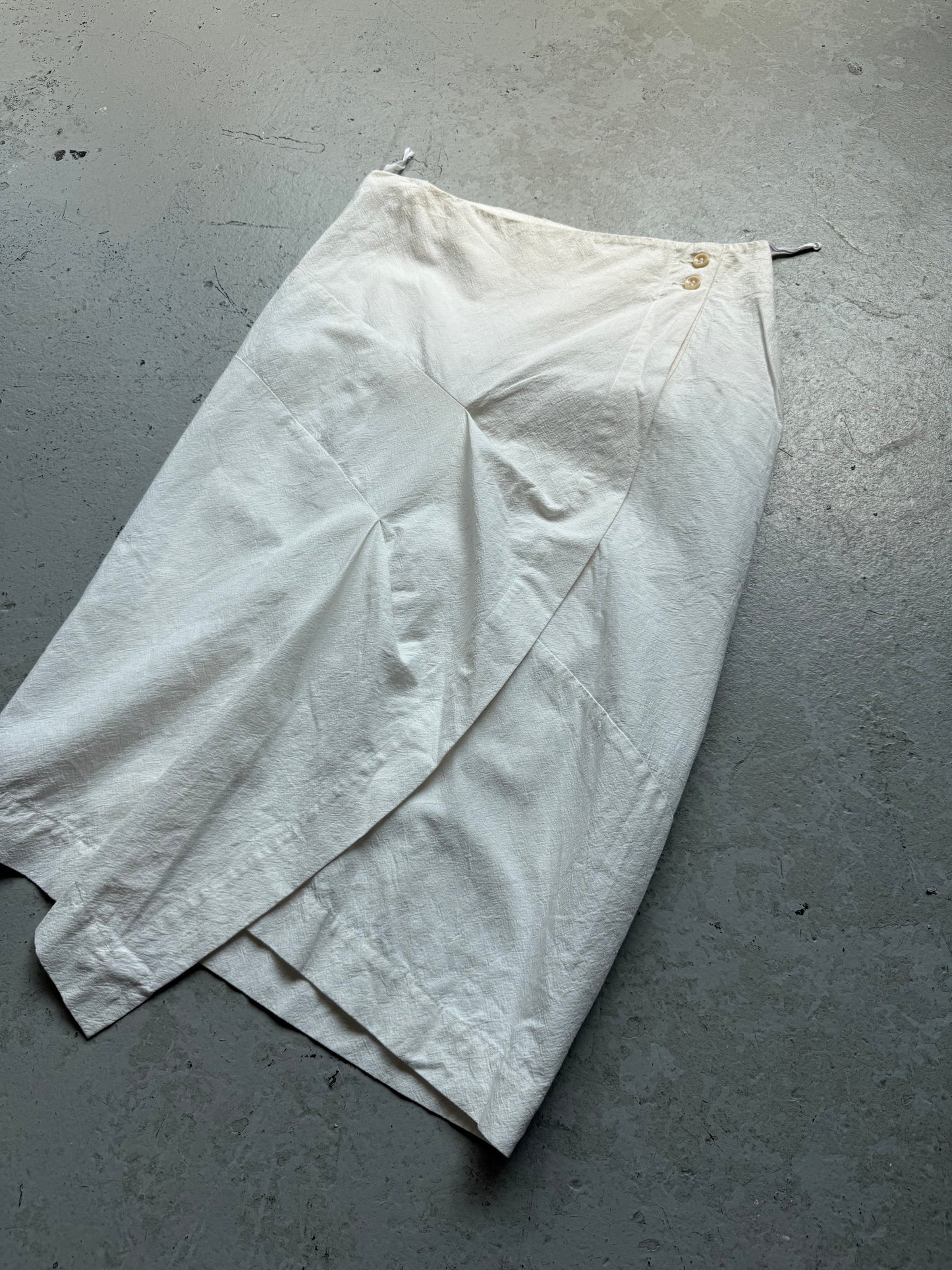 Masnada White Asymetrical Skirt (42)