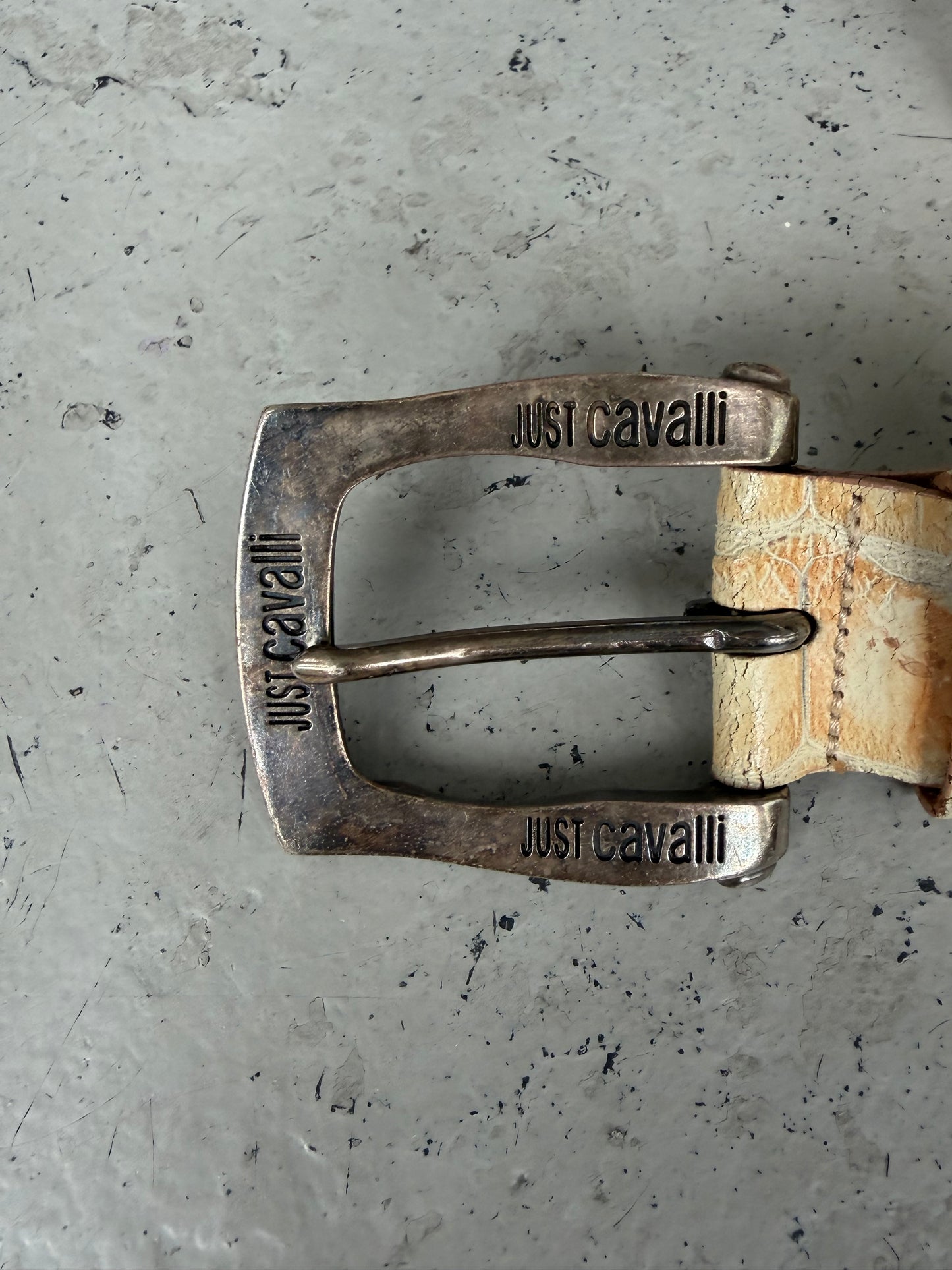 Roberto Cavalli "Just Cavalli" Crocodile Belt (OS)