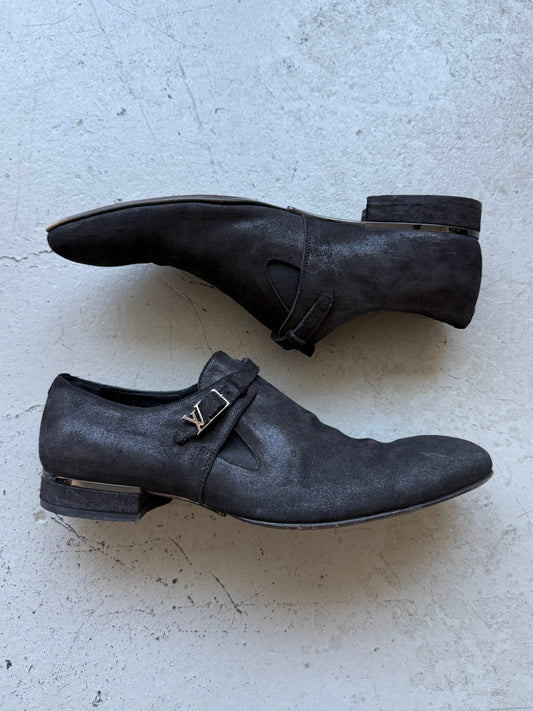Louis Vuitton Oxford Suede Dress Shoes (8.5)
