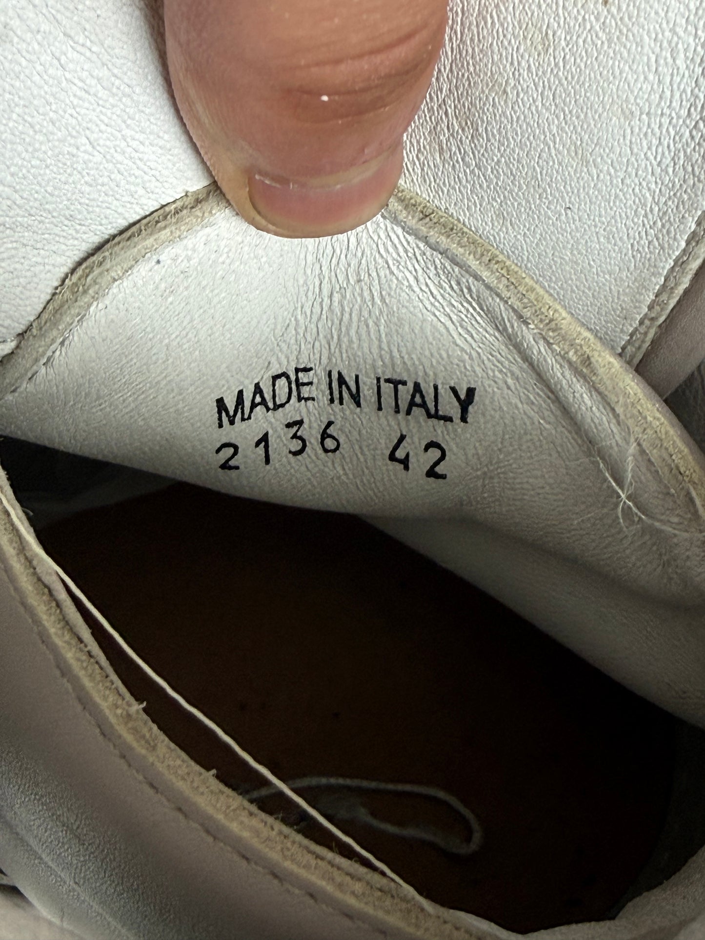 Givenchy Double Buckle Grey High Top Sneakers (42)