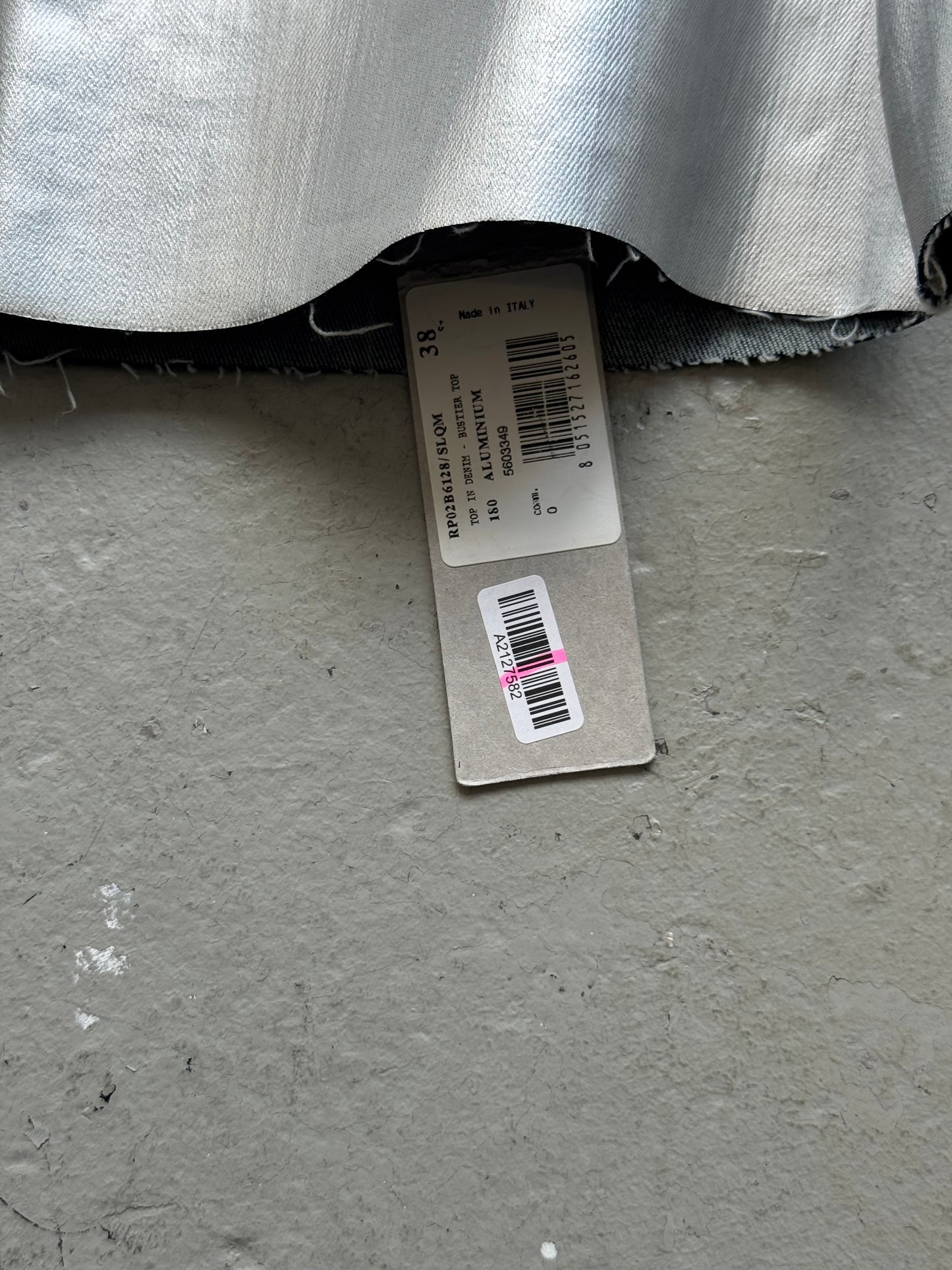 Rick Owens SAMPLE FW22 Strobe Aluminum Bustier Top (38)