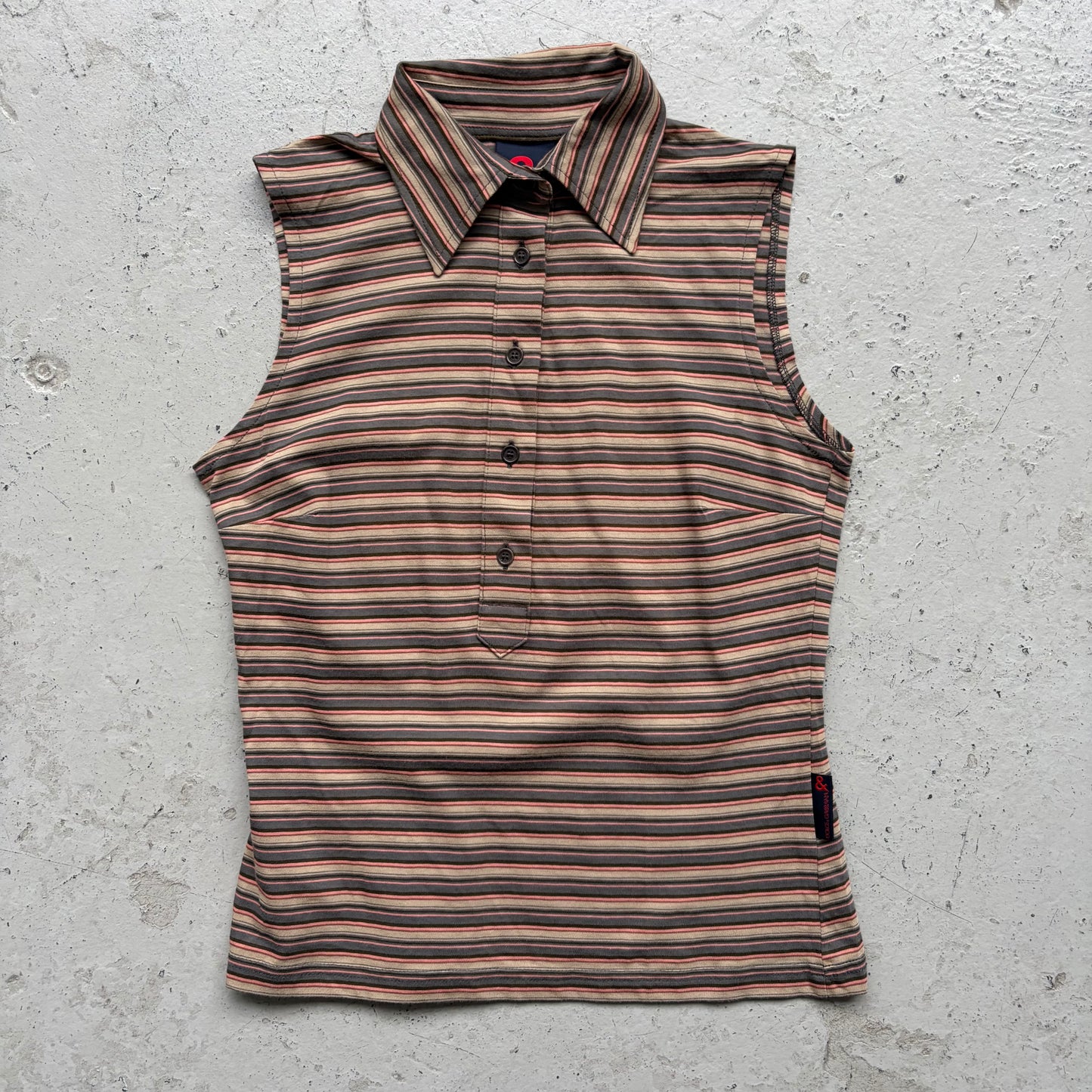 Dolce & Gabbana Striped Sleeveless Shirt (40)