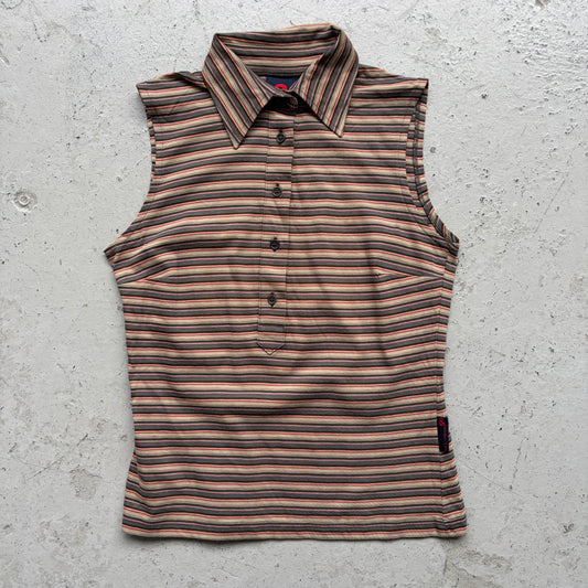 Dolce & Gabbana Striped Sleeveless Shirt (40)
