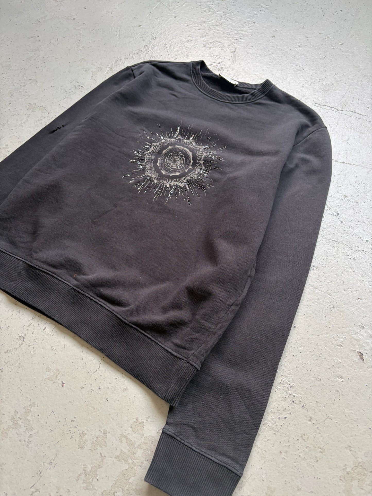 Saint Laurent Paris 2018 Sun Sequin Crewneck (S)