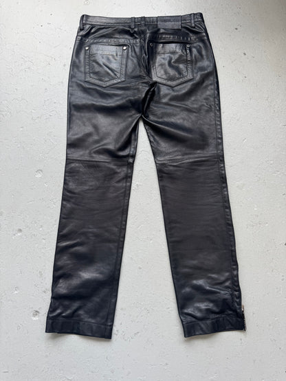Dirk Bikkembergs Sport Couture Leather Pants (36)