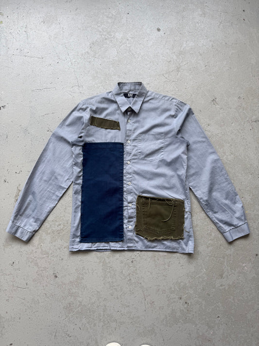 RAF by Raf Simons Patchwork Button Up (XL)