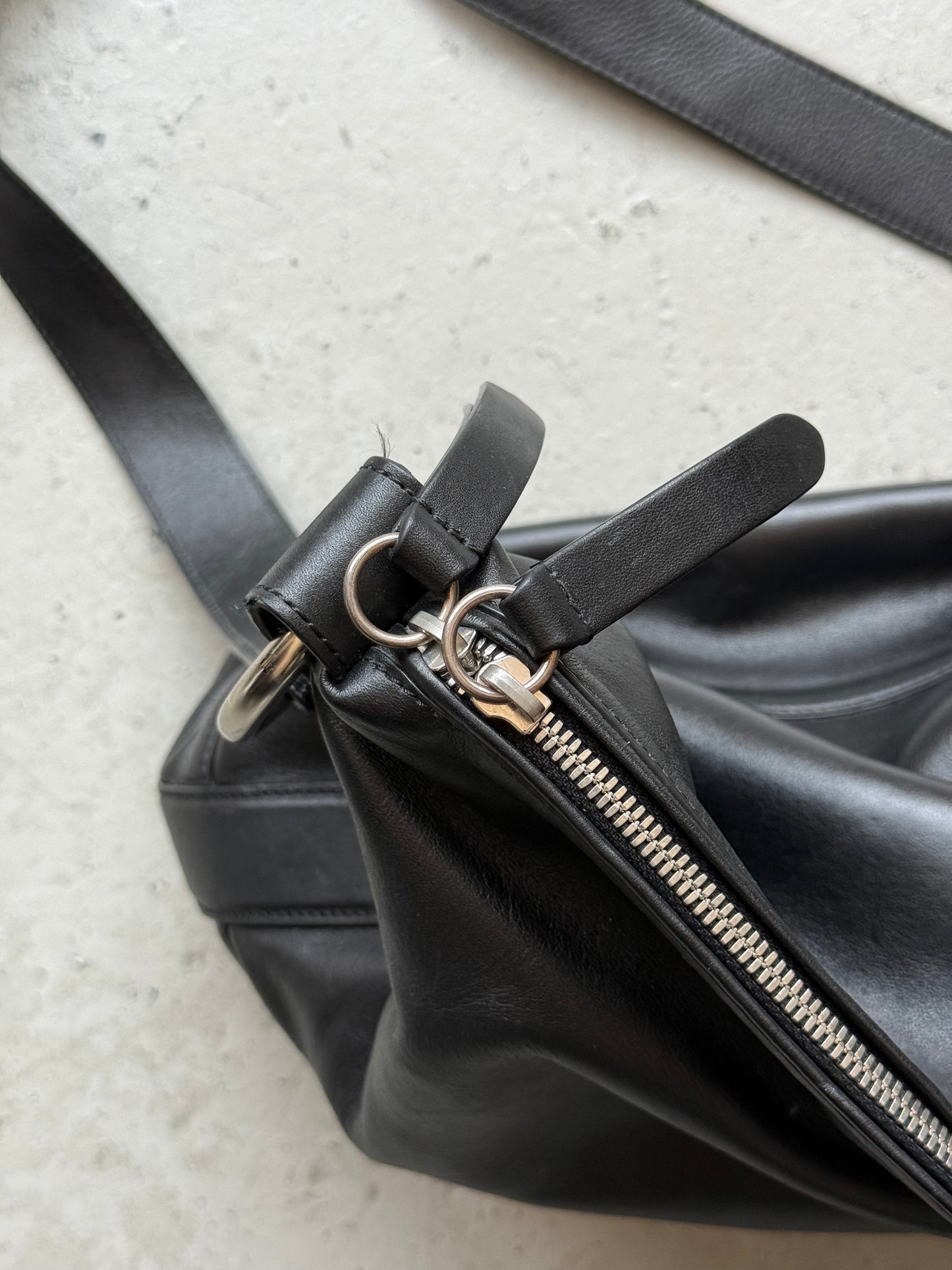 Dries Van Noten Leather Messenger Bag (OS)