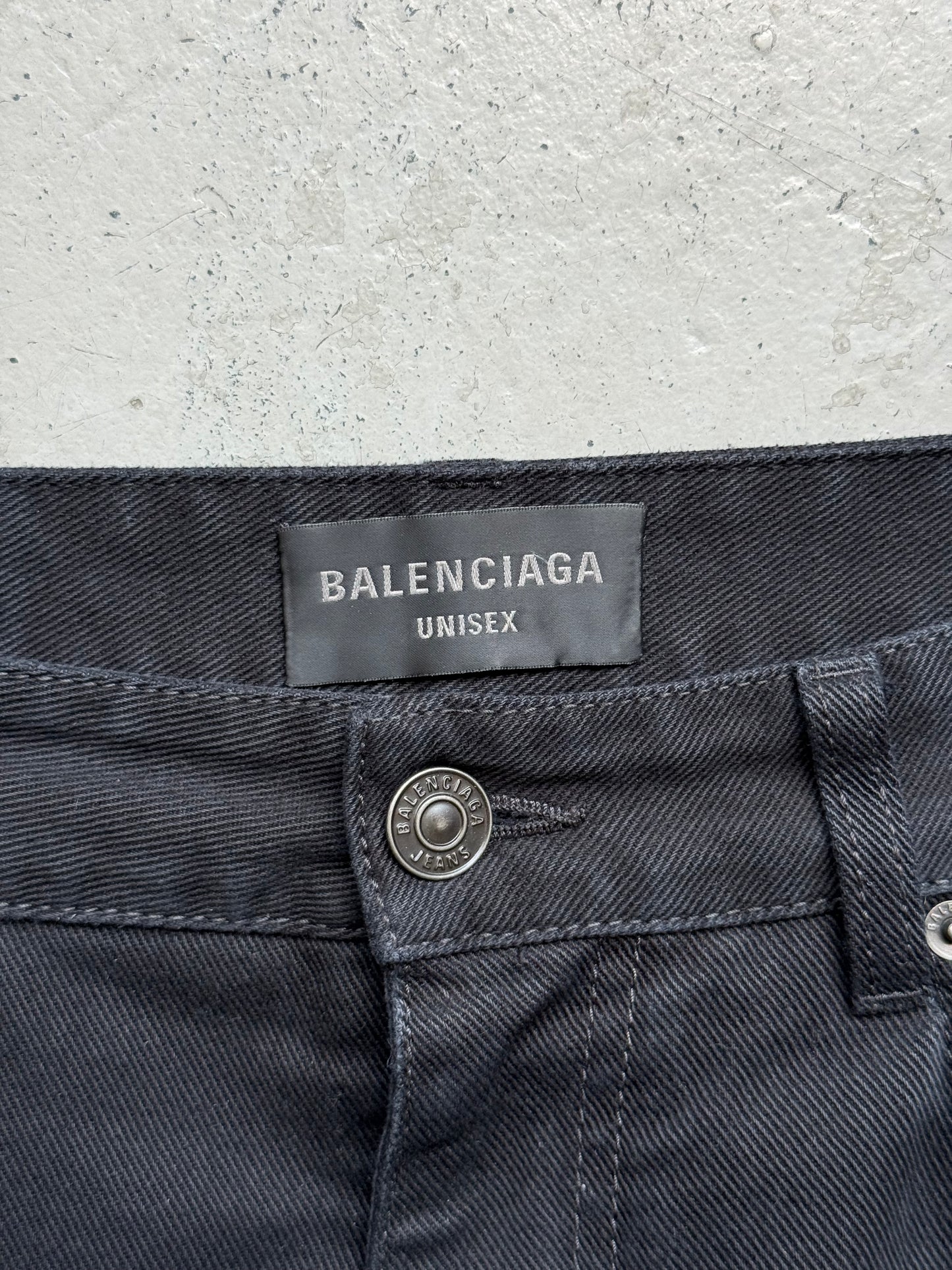 Balenciaga Black Straight Leg Denim (M)