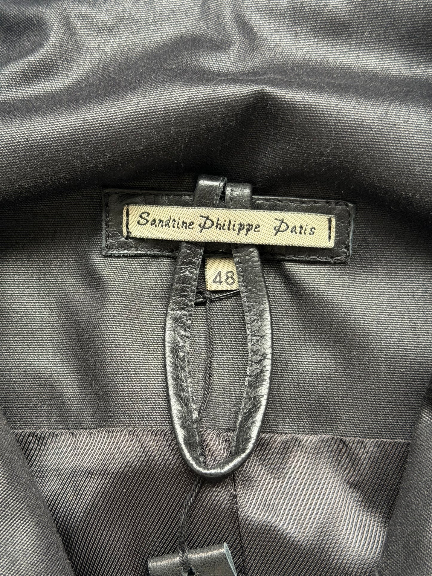 Sandrine Philippe SS23 Cotton Coated Jacket