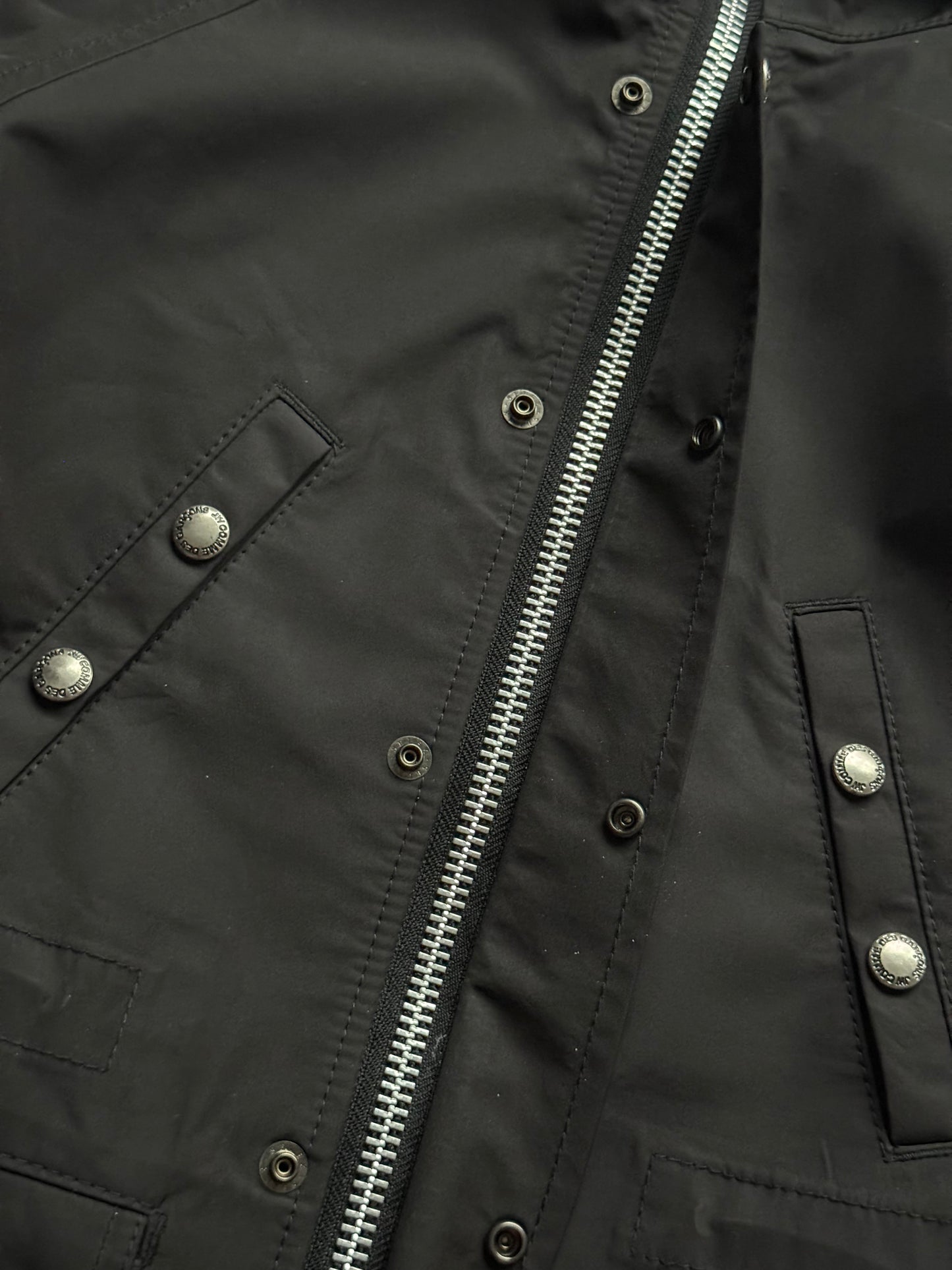 Junya Watanabe Comme Des Garcons Gore-Tex Black Fur Hooded Jacket (S)