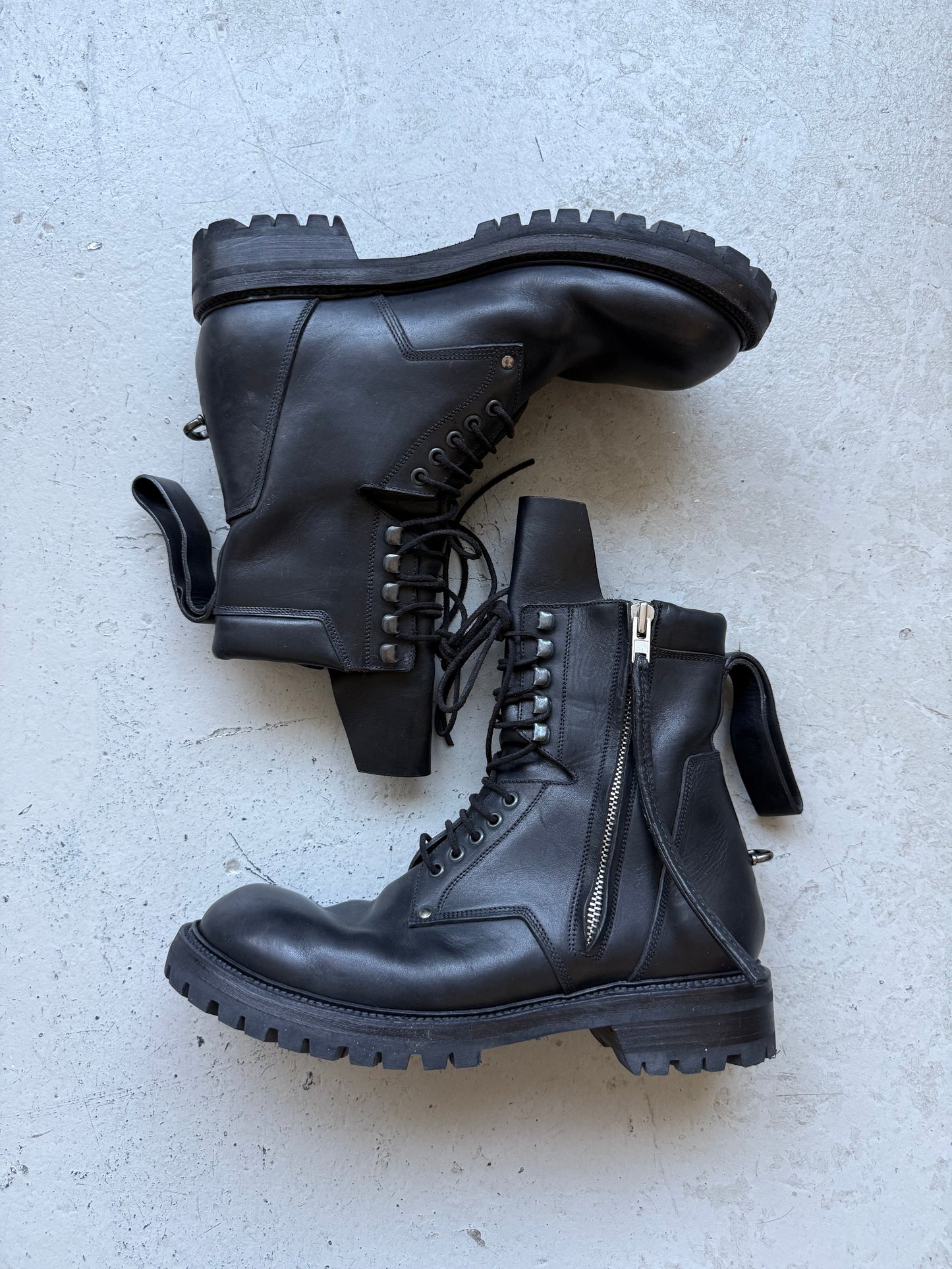 Rick Owens SS16 Cyclops Goodyear Combat Boots (45.5)