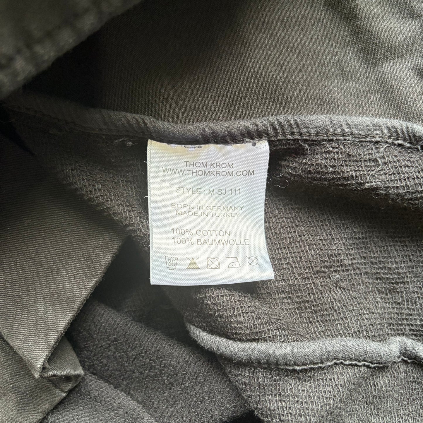 Thom Krom Assymetrical Zip Black Jacket (L)