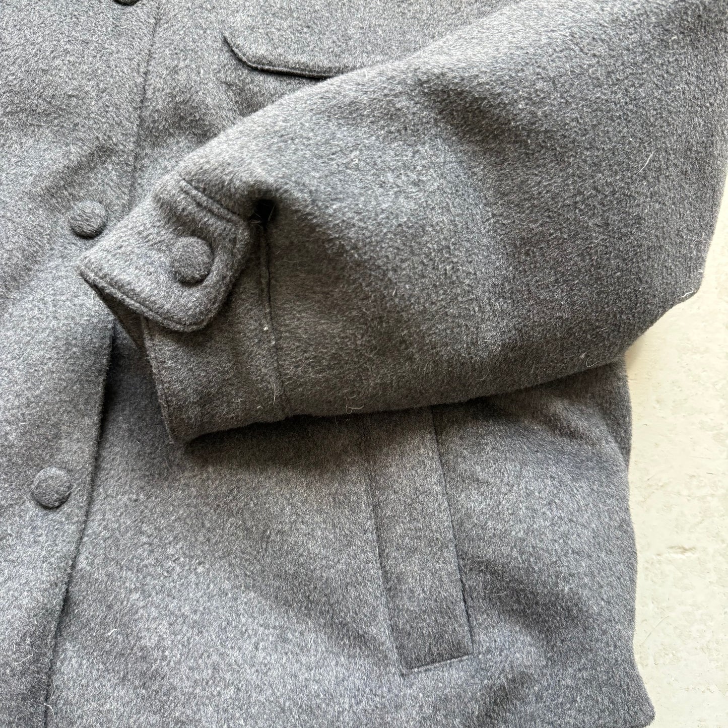 Miu Miu Logo-Embossed Felted Shirt Jacket (40)
