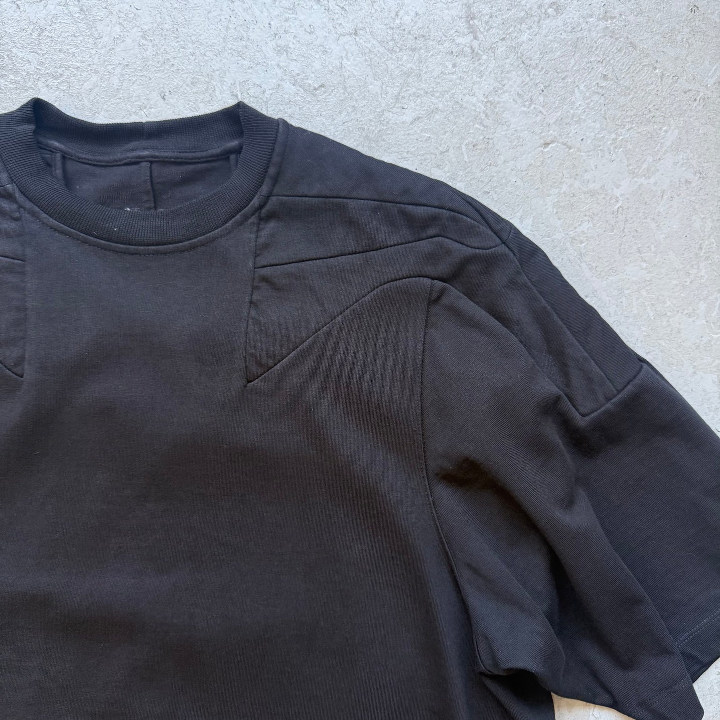 Rick Owens SS21 PHLEGETHON Padded Shoulder Short Sleeve Shirt (L)