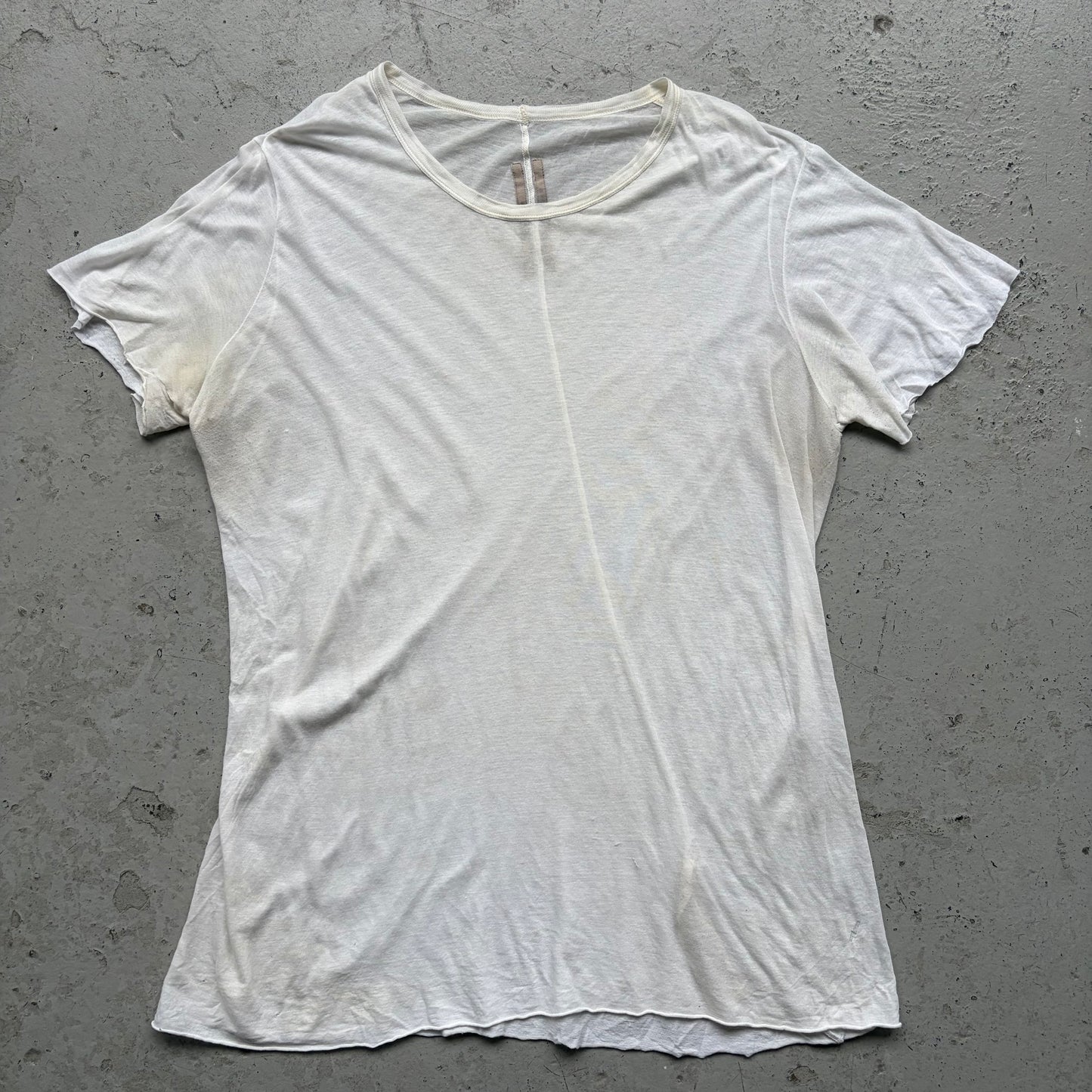 Rick Owens FW21 GETHSEMANE Milk Short Sleeve Shirt (XXL)