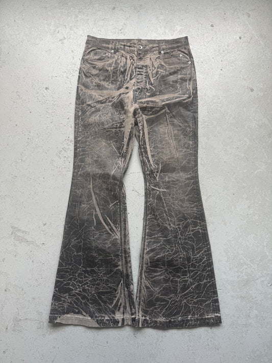 Rick Owens DRKSHDW FW25 Bolan Bootcut Washed Foil (38)