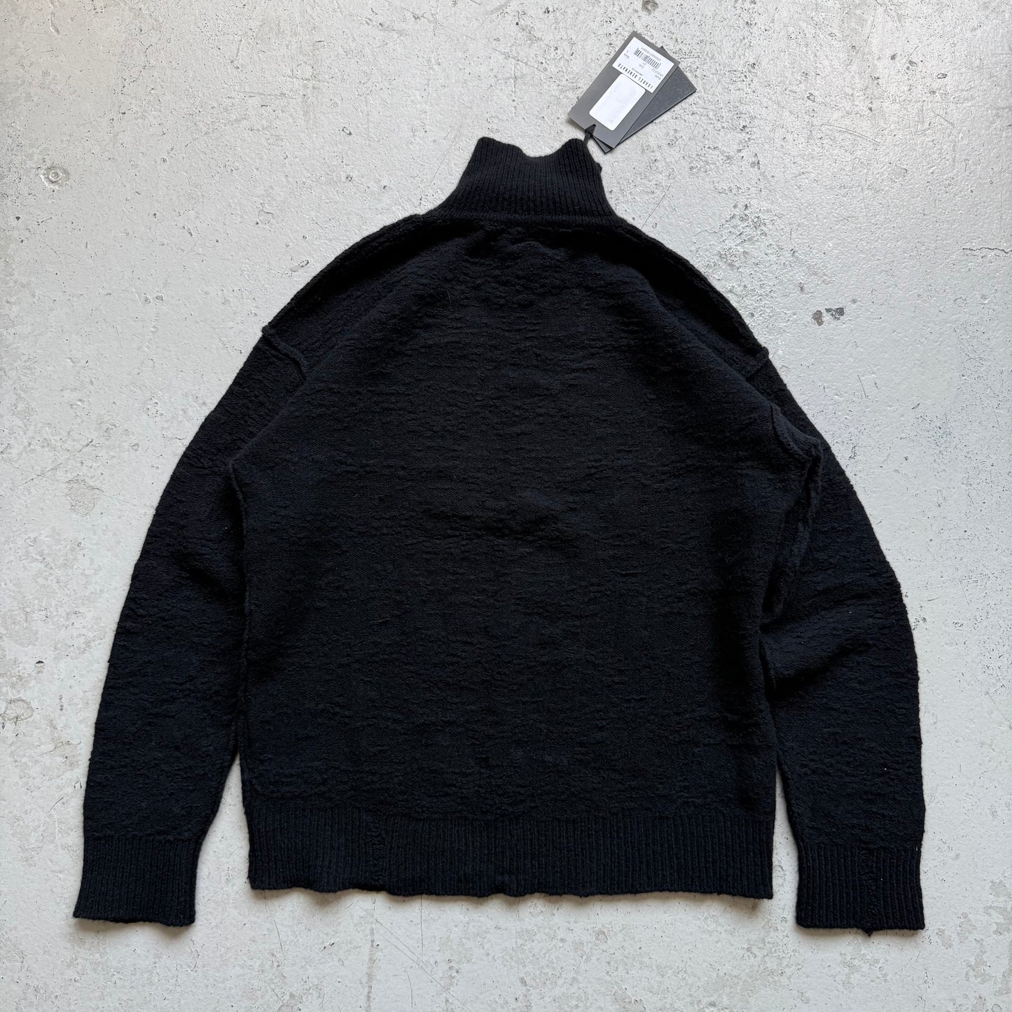 Isabel Benenato AW22/23 Cashmere Wool Blend Black Turtleneck (L)