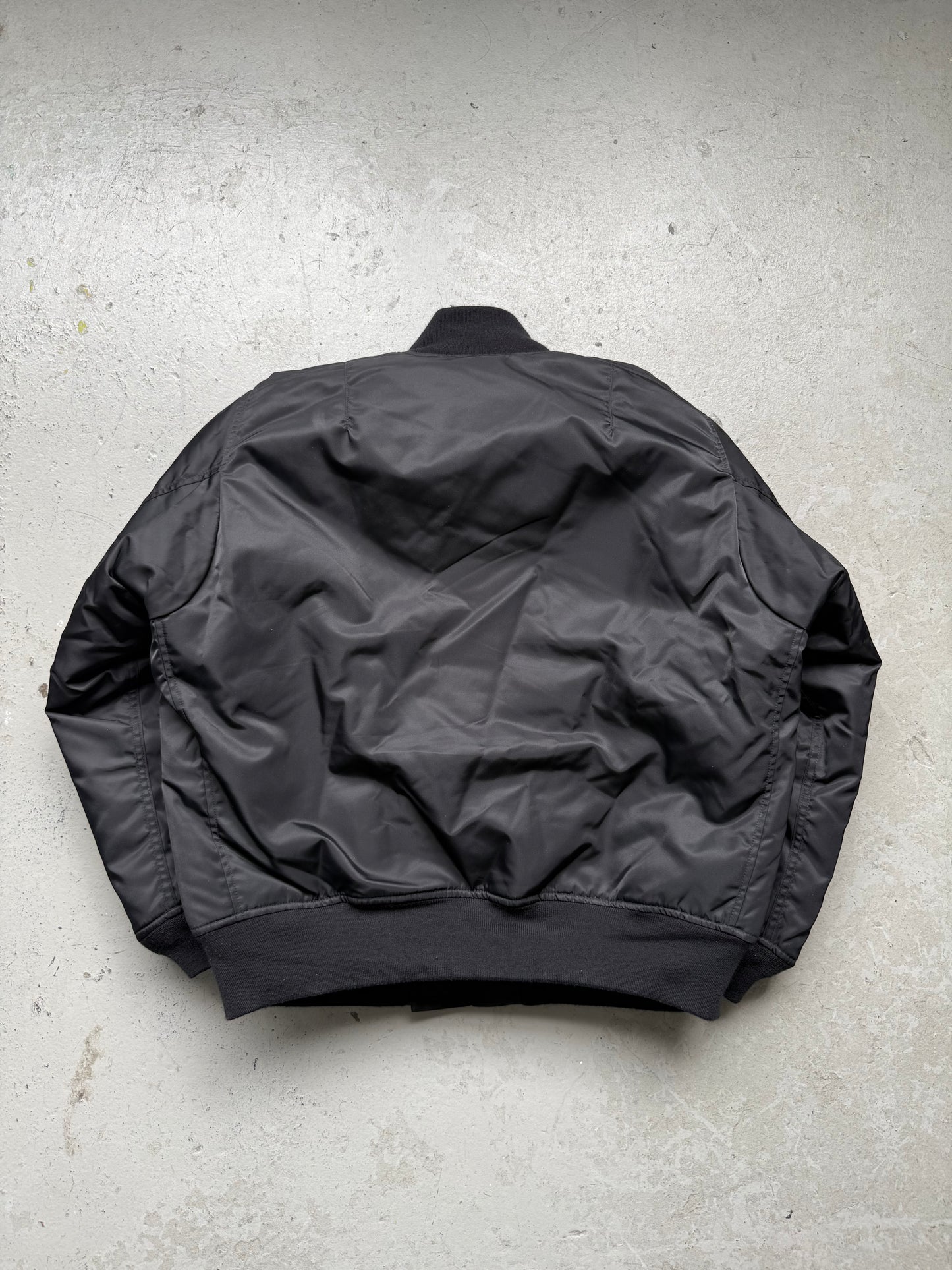 Rick Owens DRKSHDW FW25 Black Tankers Bomber Jacket (XXL)