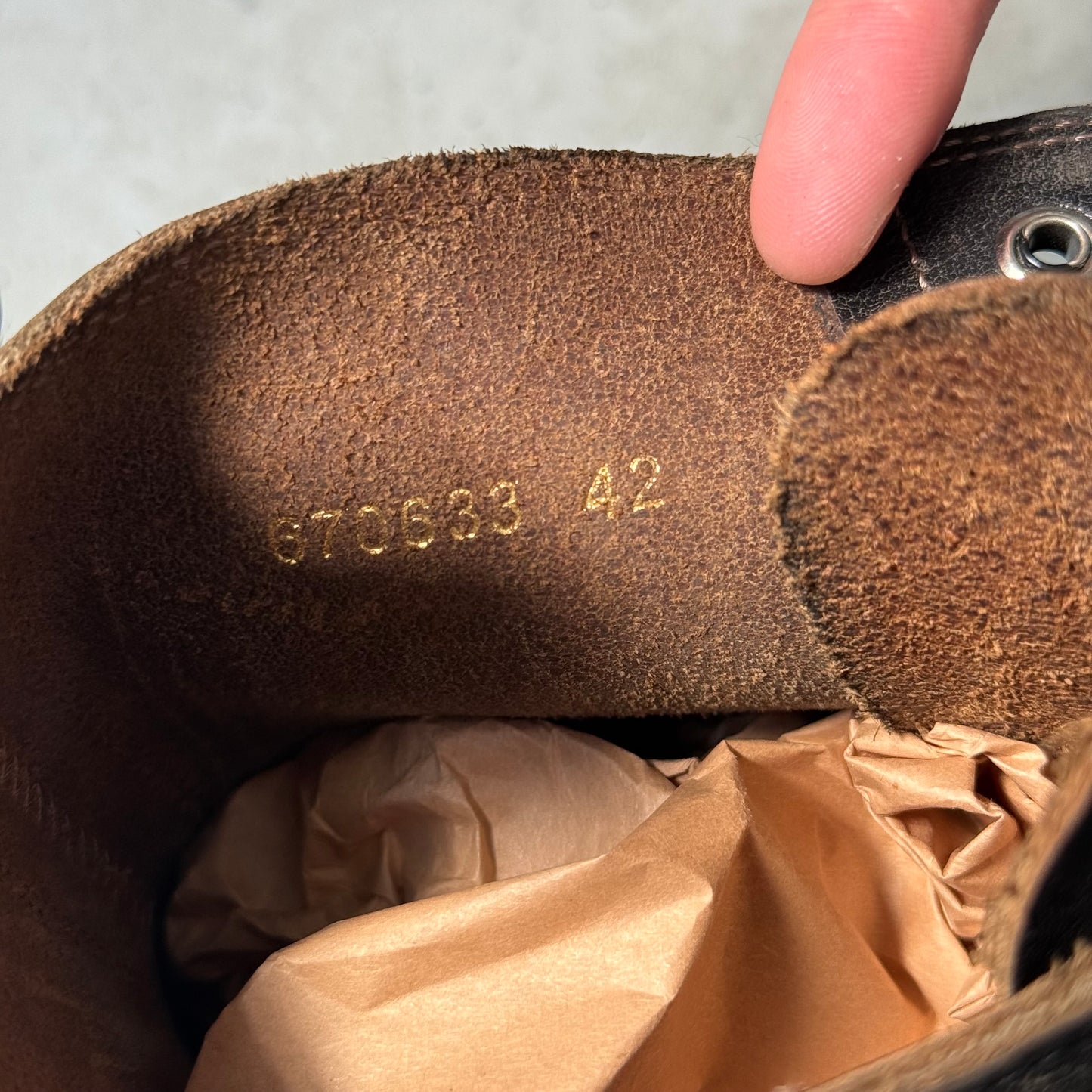 Balenciaga Leather Strike Boots (42)