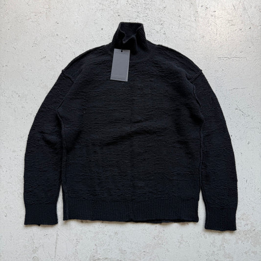 Isabel Benenato AW22/23 Cashmere Wool Blend Black Turtleneck (L)