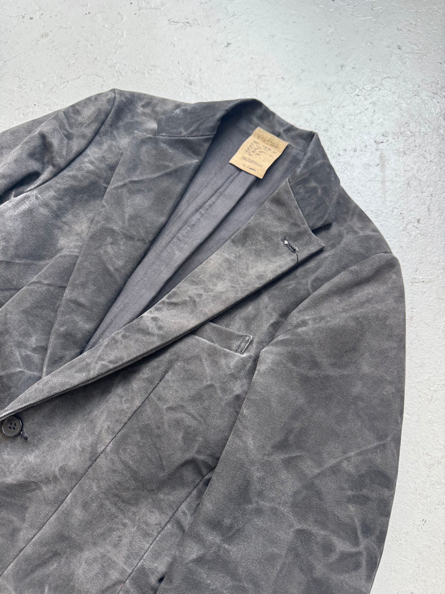 RIPVANWINKLE Thick Cotton Stone Wash Blazer (S)