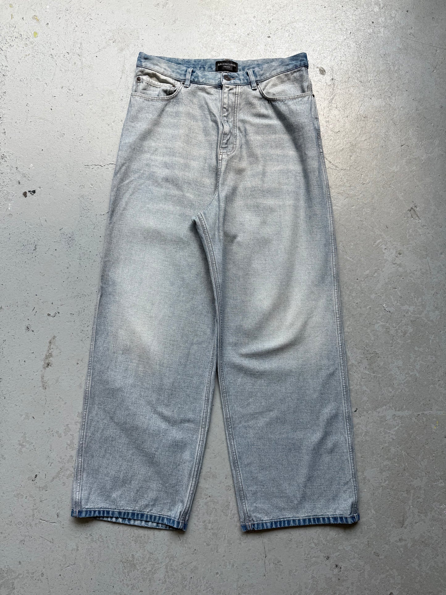 Balenciaga Inside Out Wide Leg Denim (S)