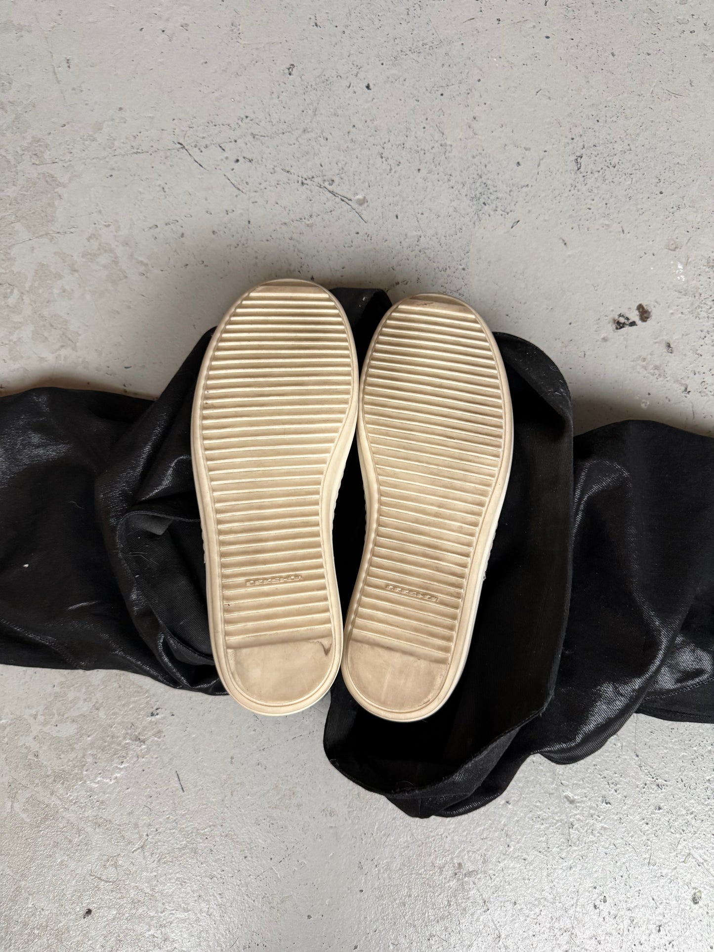 Rick Owens DRKSHDW LIDO Black Fetish Sneakers (44)