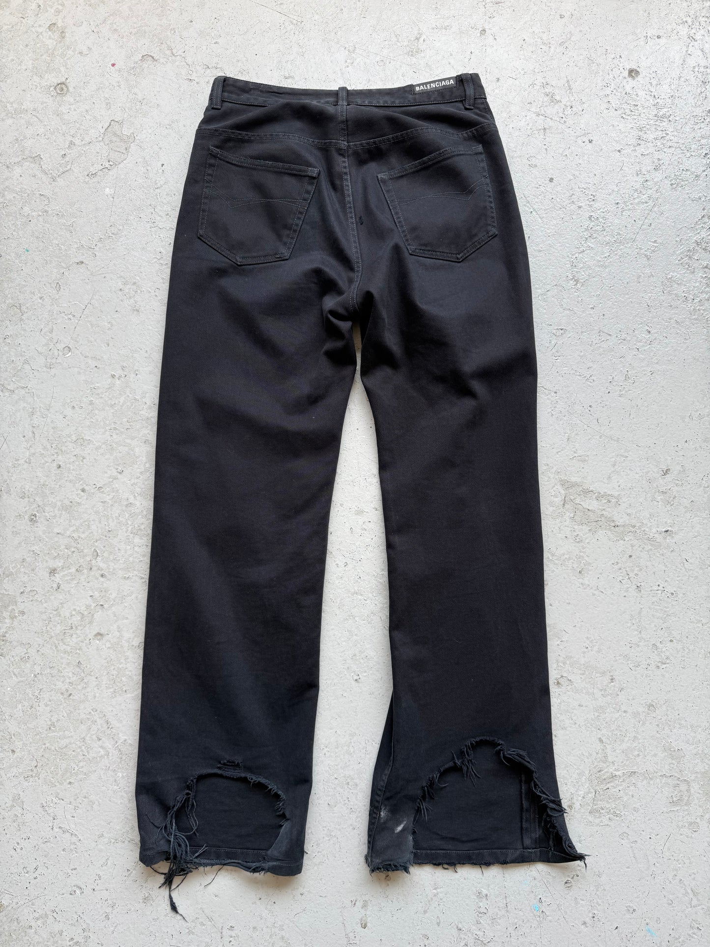 Balenciaga Black Straight Leg Denim (M)