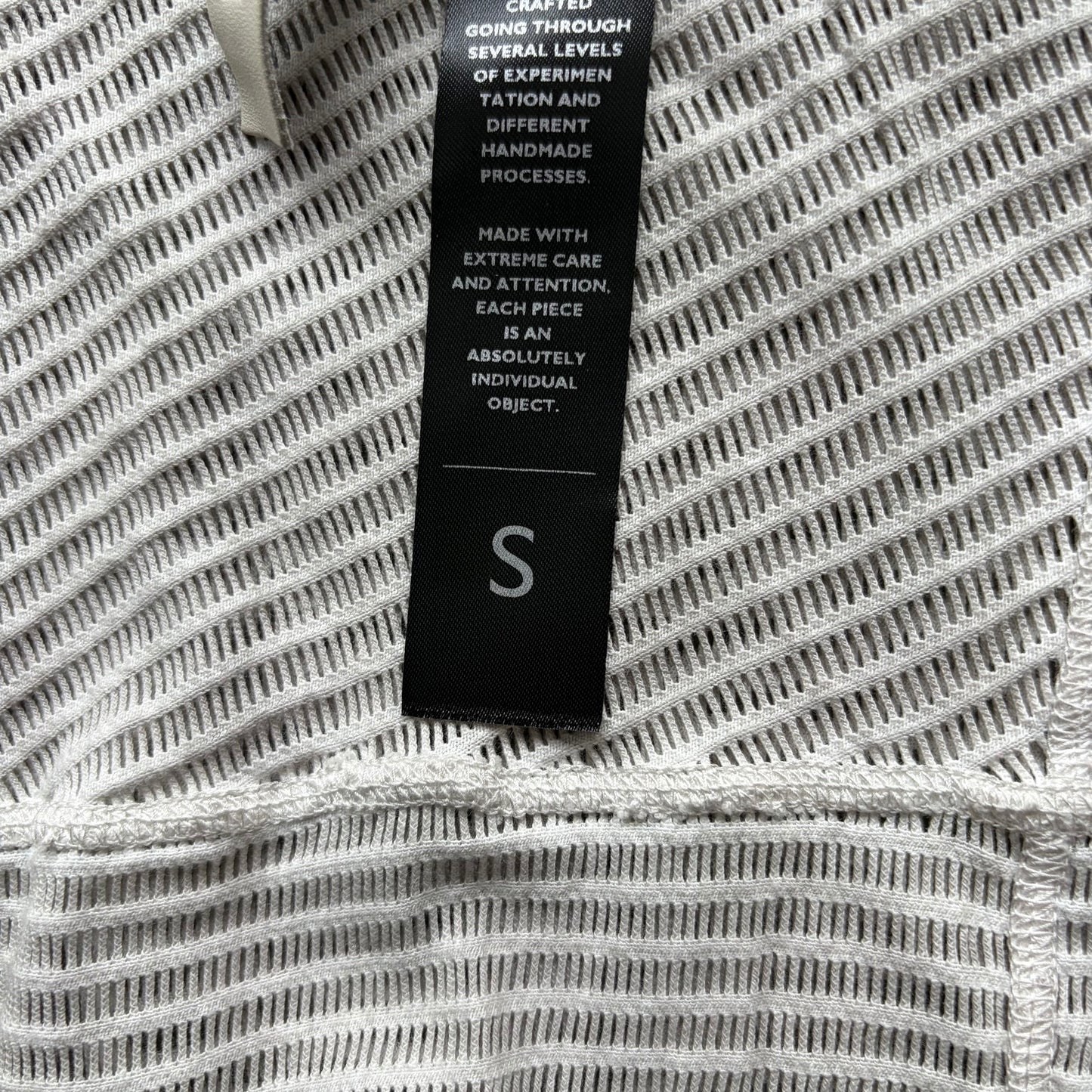 Boris Bidjan Saberi SS24 TS Resin Dyed Light Grey Short Sleeve Shirt (S)