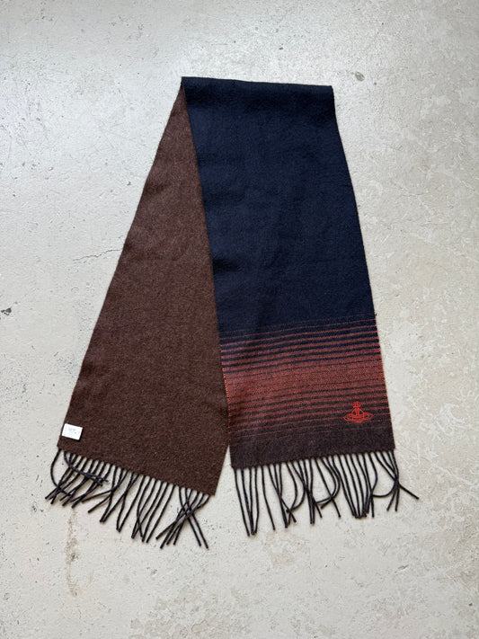 Vivienne Westwood Gradient Navy Scarf (OS)