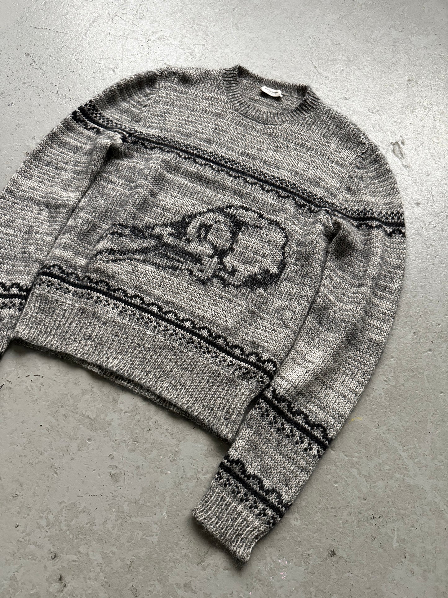 Saint Laurent Paris Knit Bird Sweater (S)