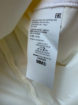 Maison Margiela MM6 Waxy White Short Sleeve (36)