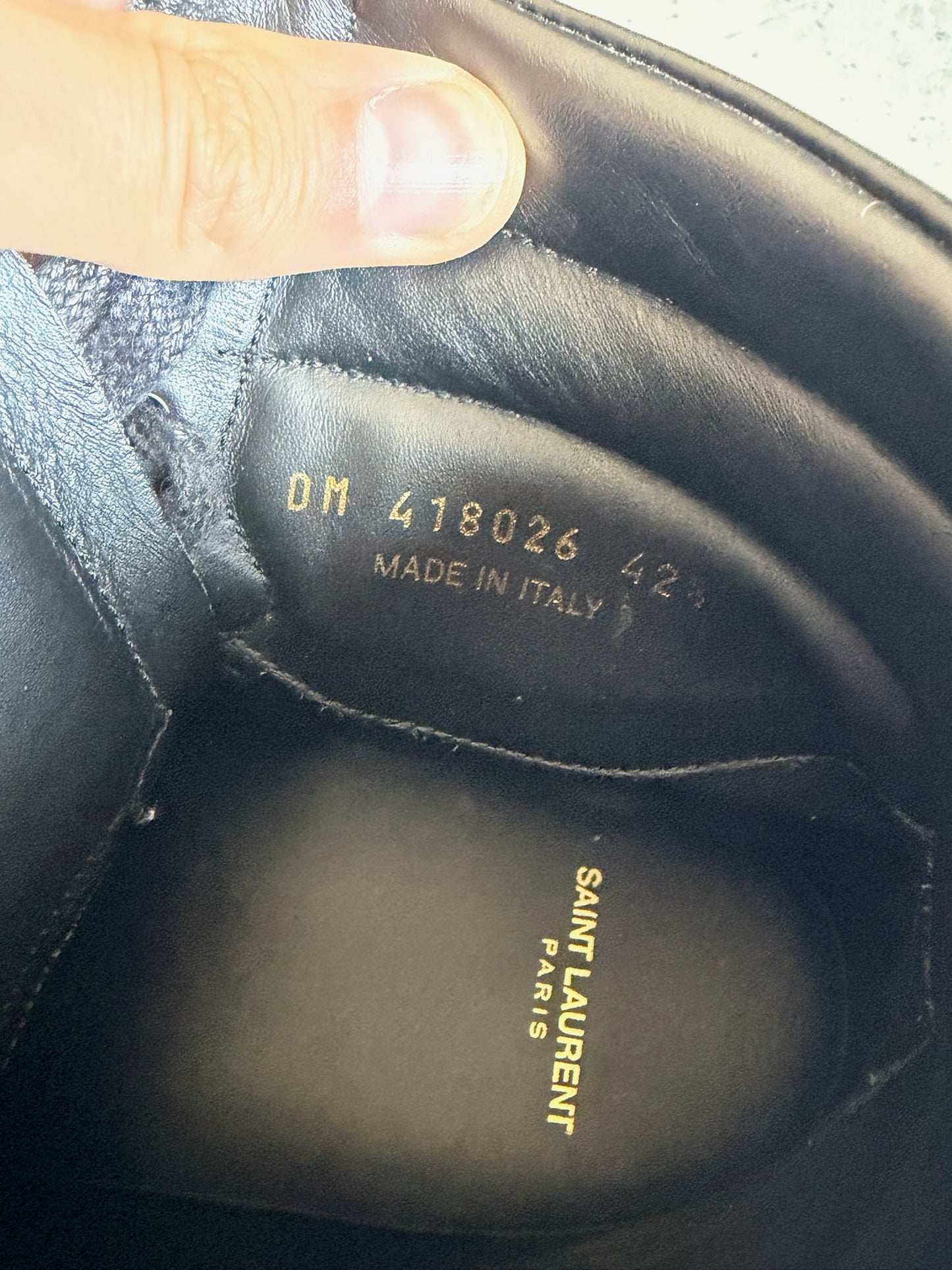 Saint Laurent Paris SL/10H Leather High Top (42 1/2)