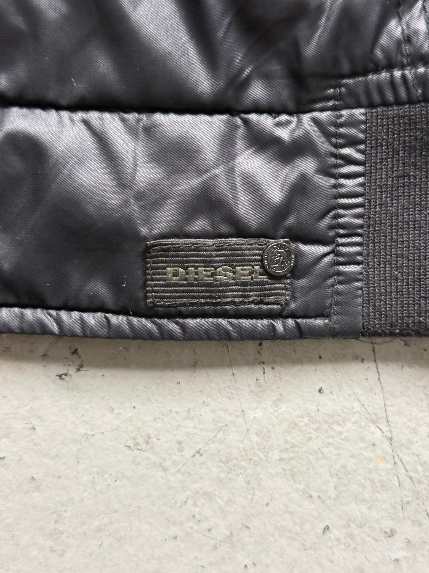 Diesel Black Nylon Zip Up (XL)