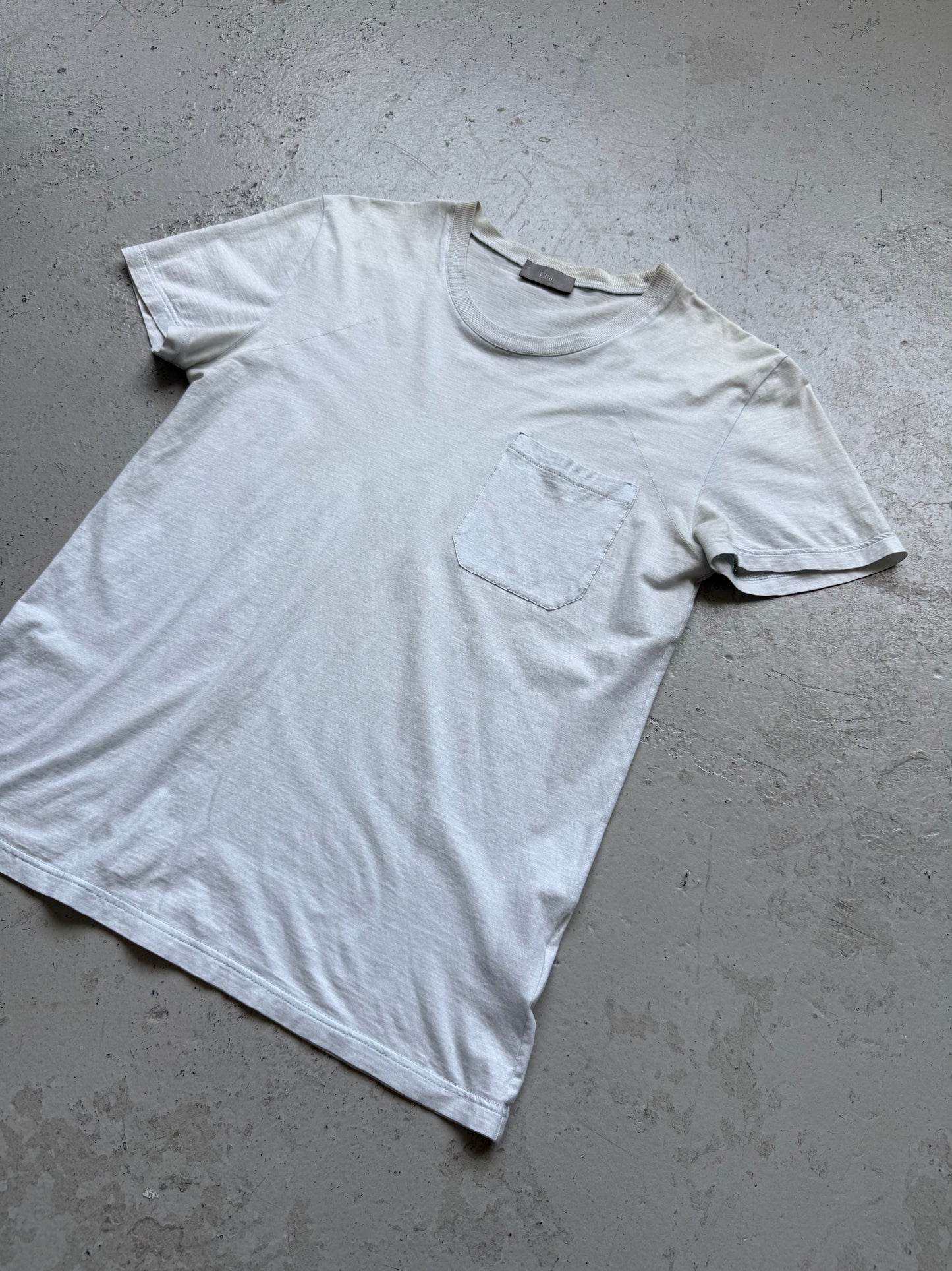 Dior Homme AW06 White Pocket T Shirt (XS)