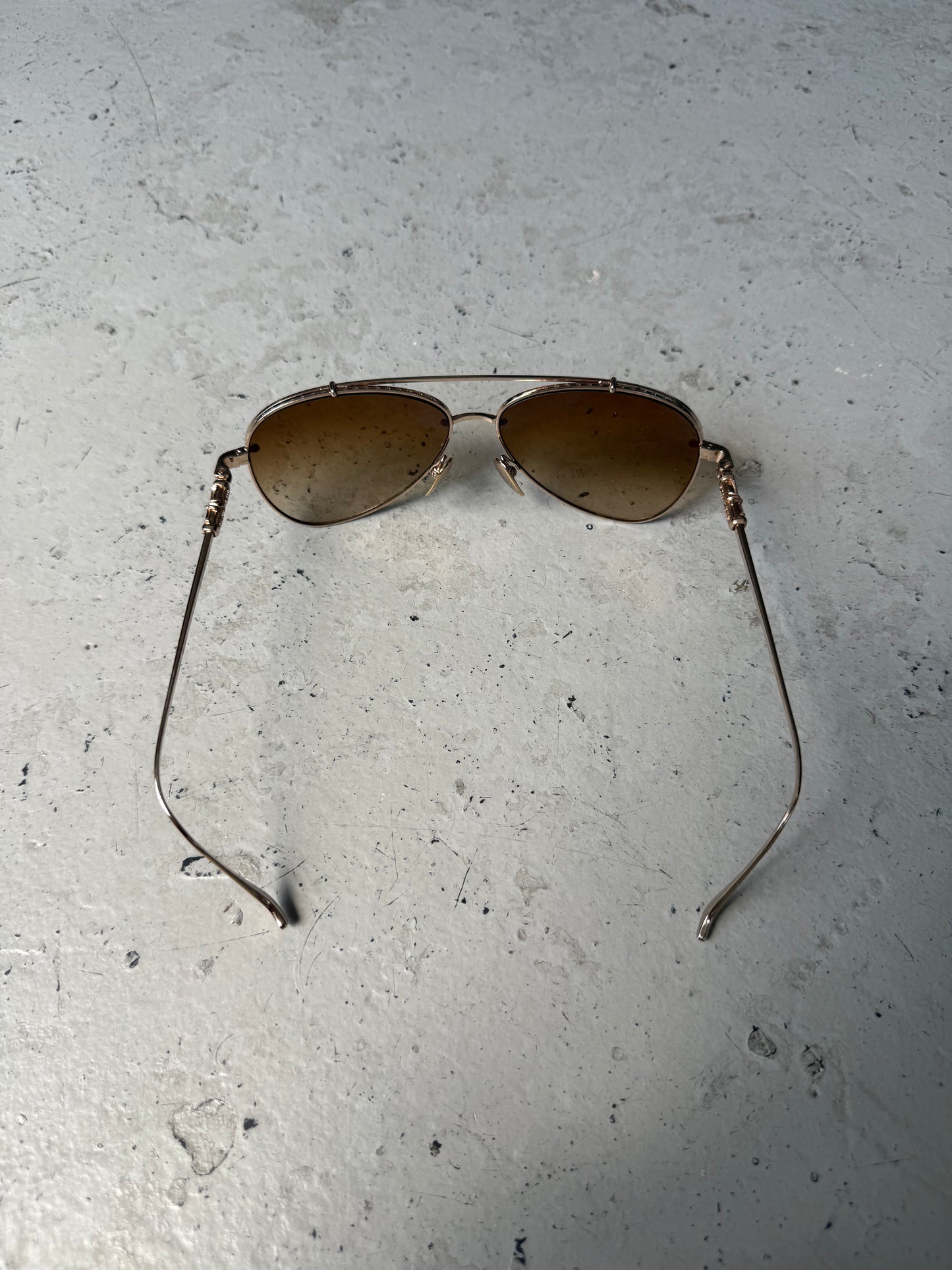 Chrome Hearts Slurpstick Aviator Sunglasses (OS)