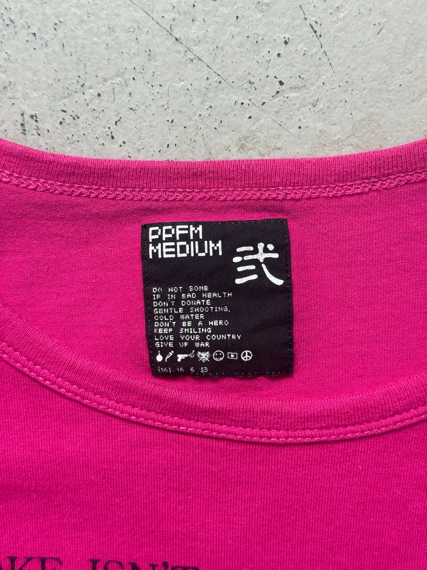 PPFM Pink Long Sleeve Joke Long Sleeve Shirt (M)