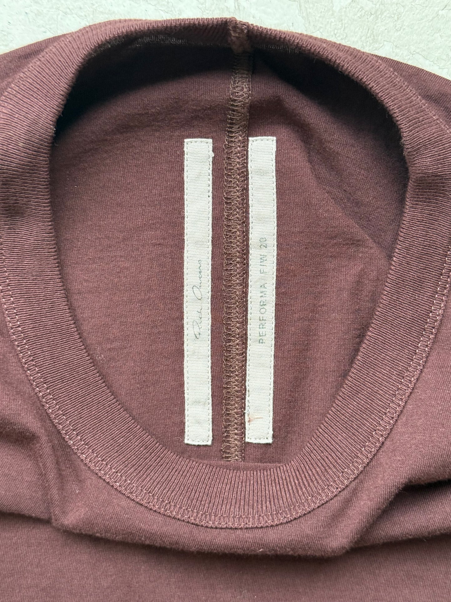 Rick Owens FW20 PERFORMA Burgandy Long Sleeve Shirt (L)
