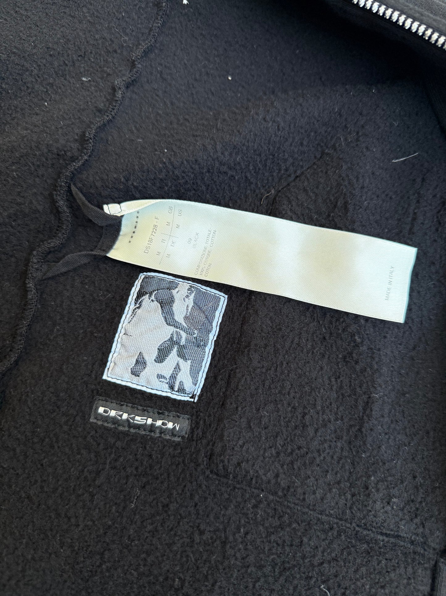 Rick Owens DRKSHDW FW18 Mountain Hoodie (M)
