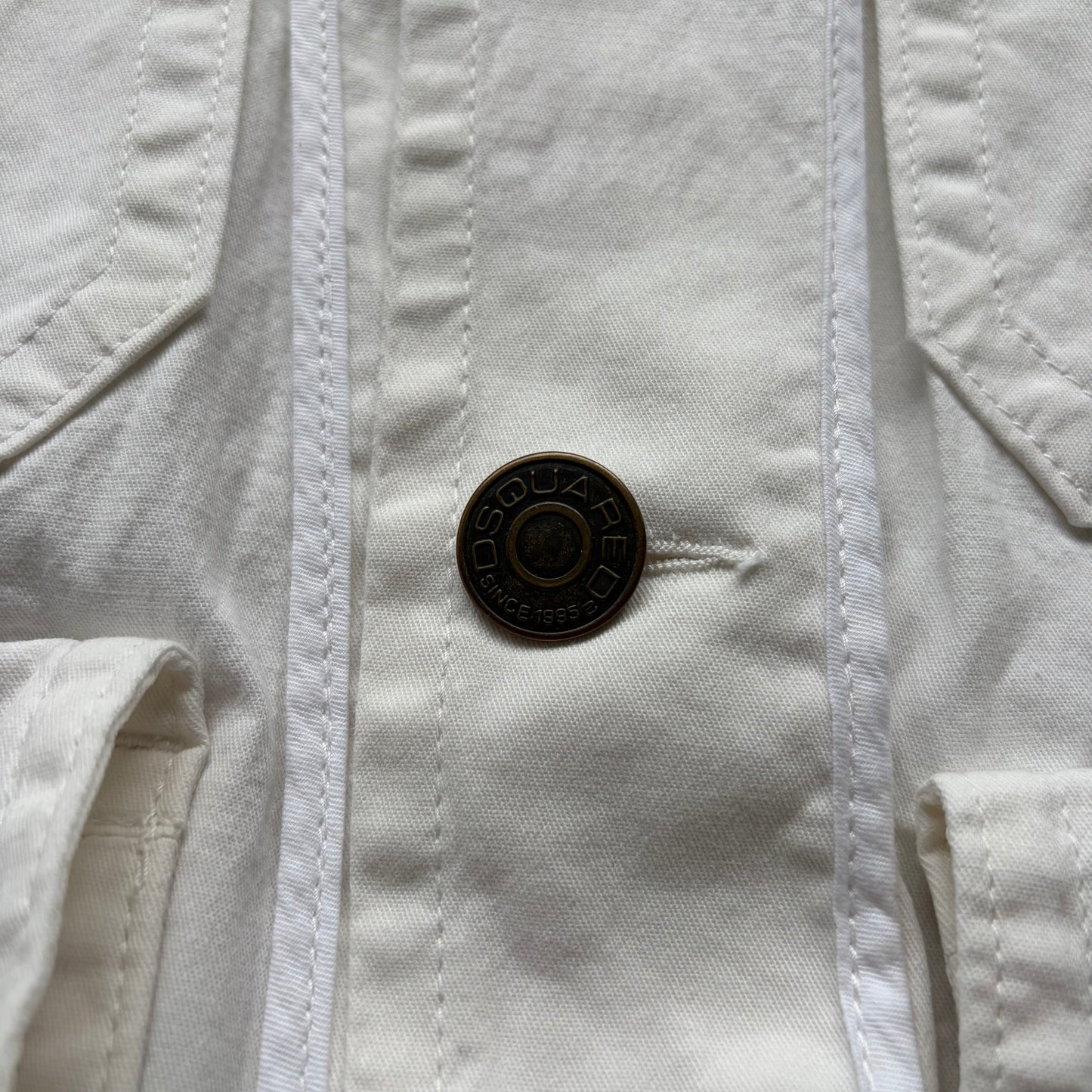 Dsquared2 SS03 White Multi Pocket Cargo Jacket (44)