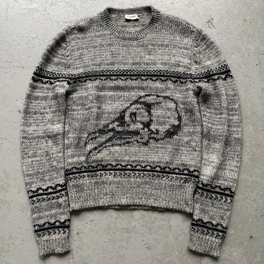 Saint Laurent Paris Knit Bird Sweater (S)