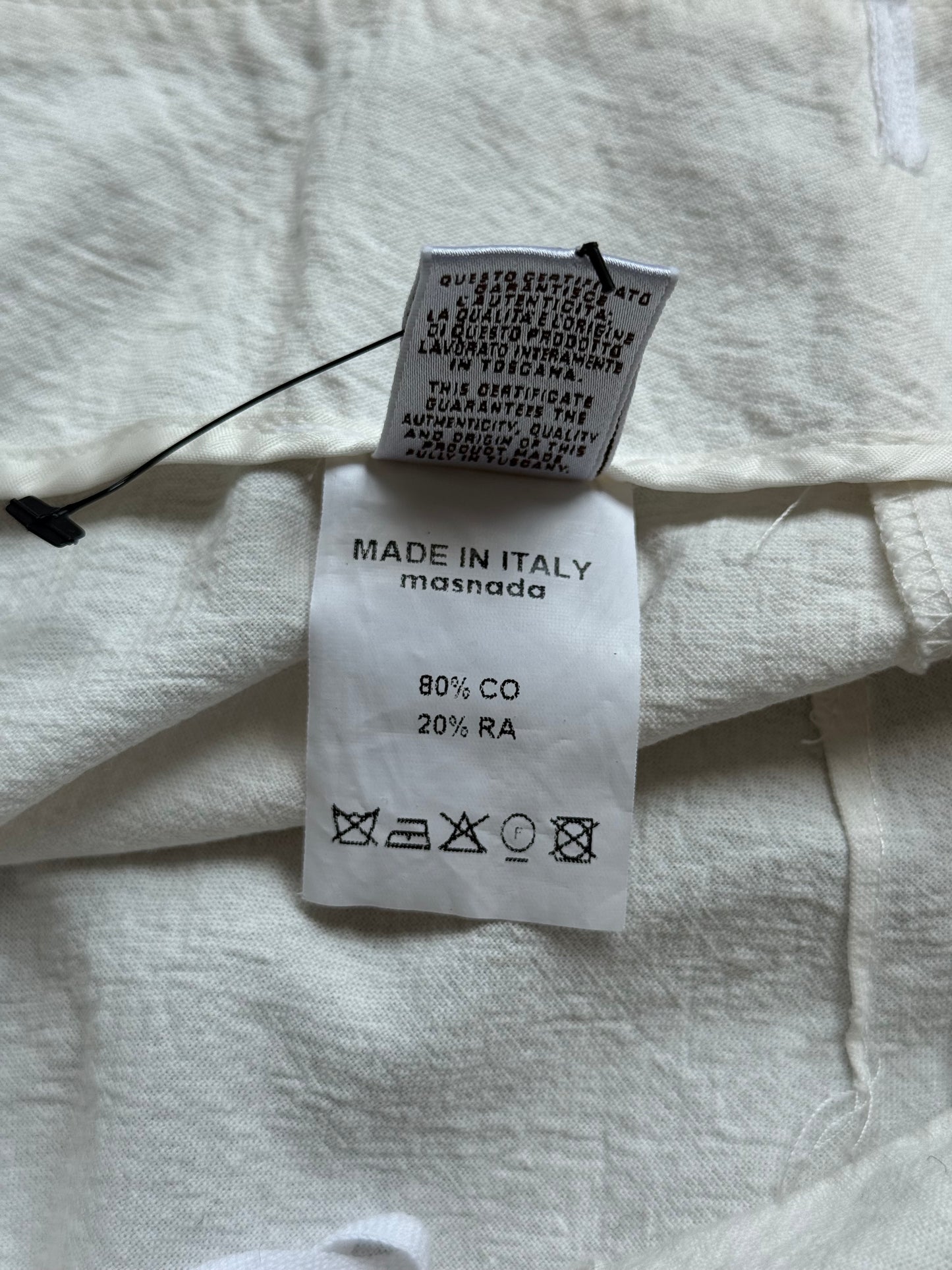 Masnada White Asymetrical Skirt (42)
