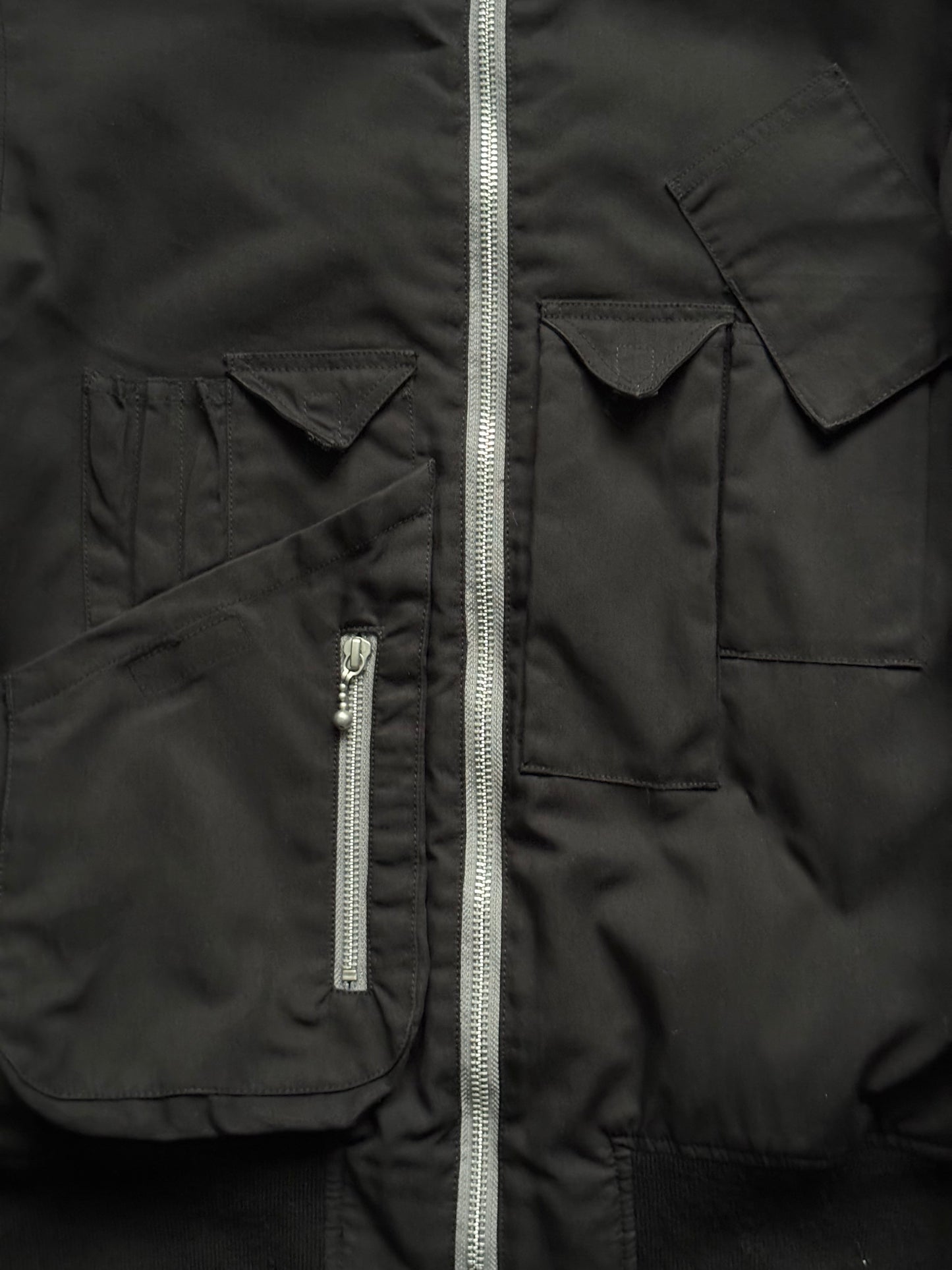 Katherine Hamnett London Black Multi Pocket Zip Up Jacket (S)