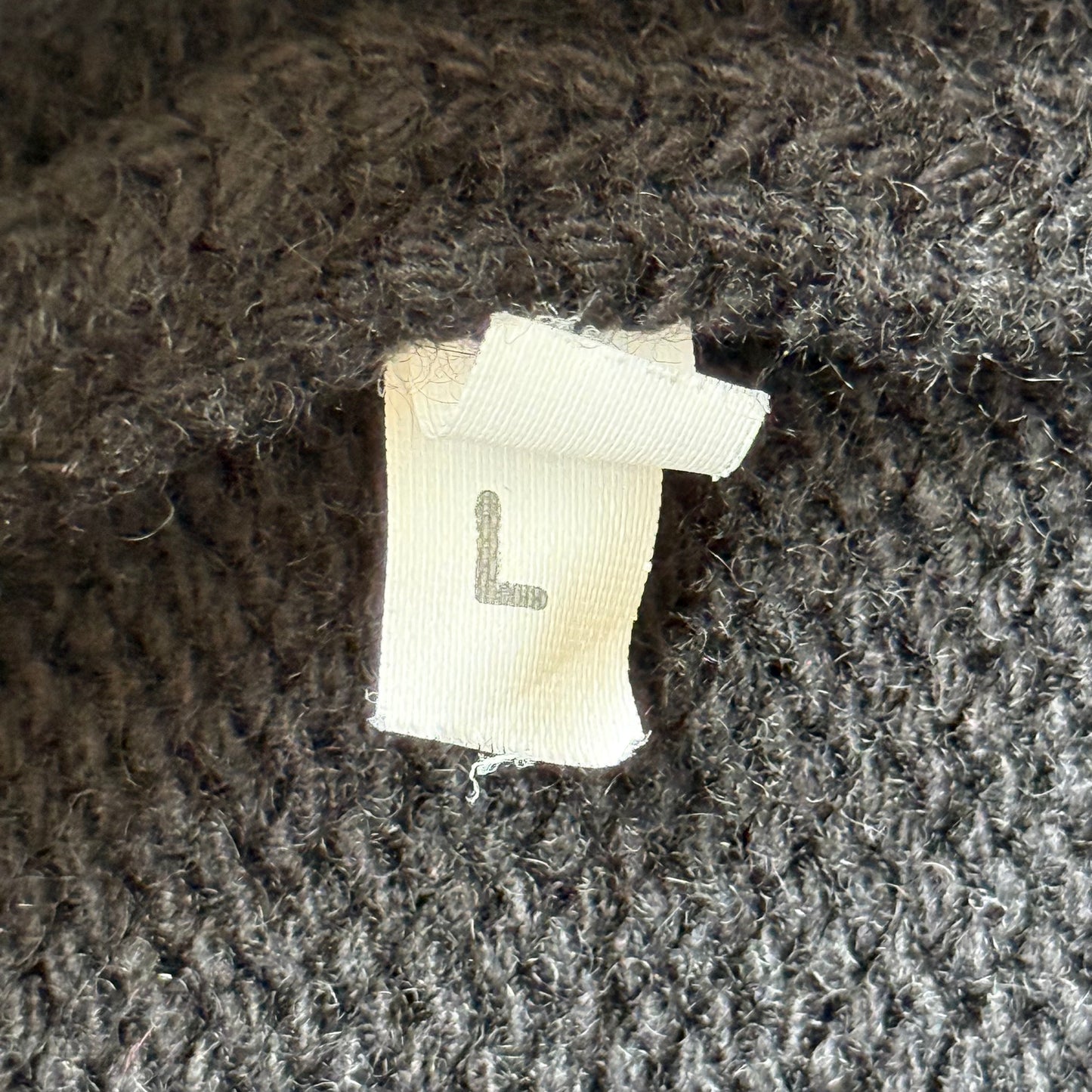 Isabel Benenato AW22/23 Cashmere Wool Blend Black Sweater (L)